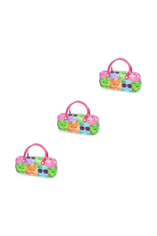 ABOOFAN 3 Pièces À Lunettes De Soleil Portable Créatif Pour Enfants De Rangement Pour Lunettes À Lunettes Pour Enfants À Lune