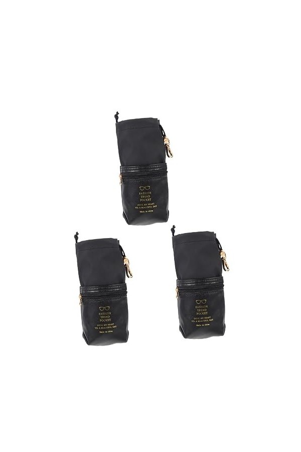 VALICLUD 3 Pièces Sac De Rangement Pour Lunettes Pochette Pour Lunettes De Soleil Étui à Lunettes En Cuir Sac De Lunettes De 