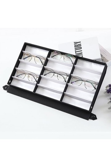 PenRux Organisateur de Lunettes de Soleil à 15 Emplacements, étui de Rangement pour Lunettes, Vitrine pour Plusieurs Lunettes