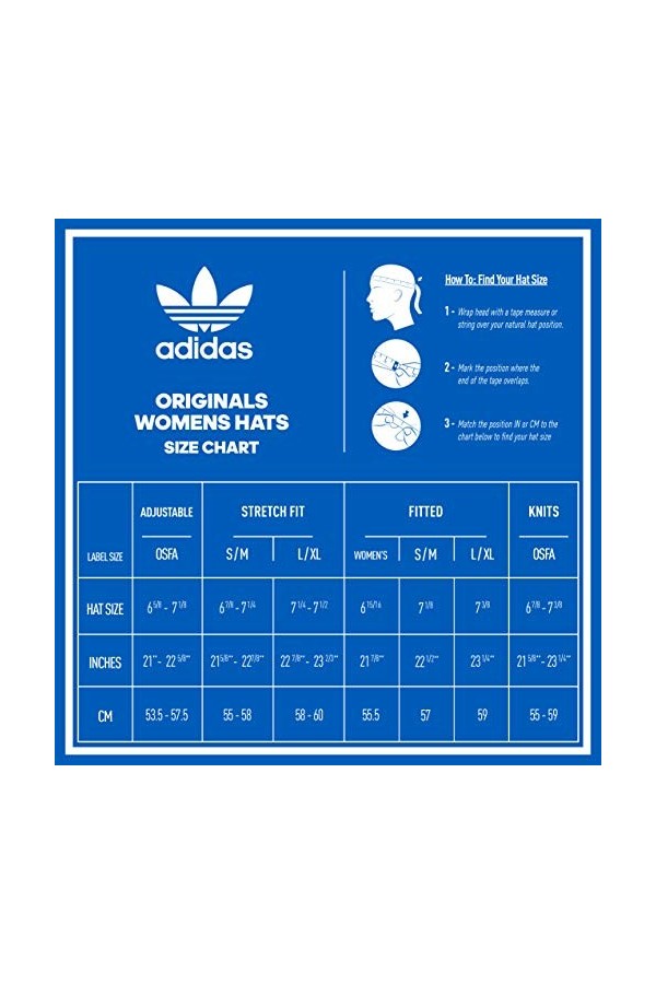 adidas Relaxed Plus Strapback Casquette pour Femme Taille Unique Daim Bleu Aero/Blanc.