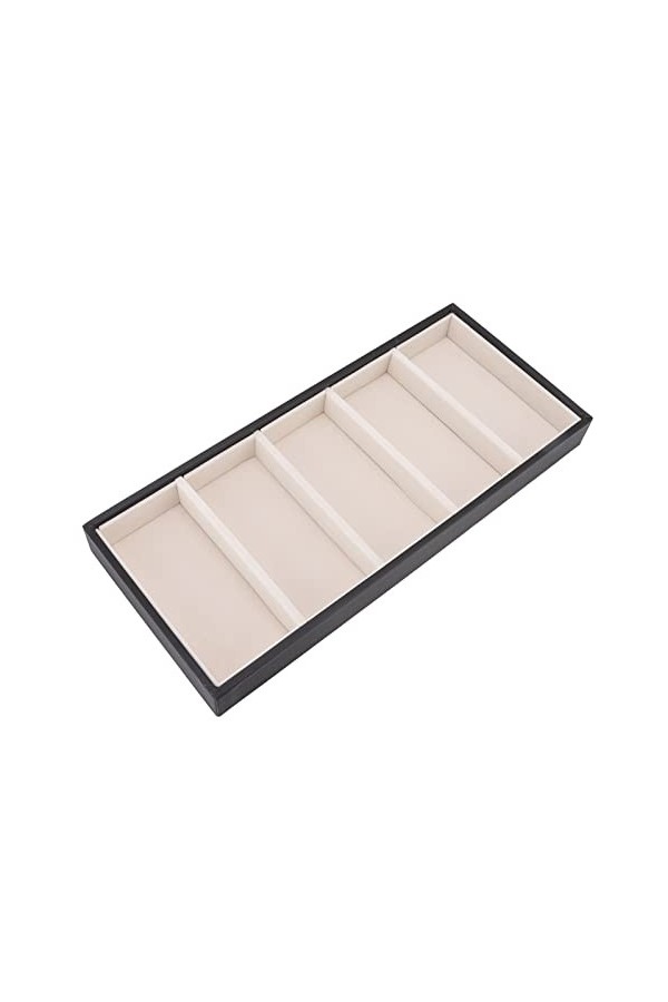 DeWin Étui à lunettes à 5 grilles Multifonction Gain de place Boîte de rangement pour porte-lunettes de soleil à 5 ​​fentes L