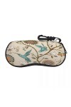 AGALUS Lunettes Sac Étui De Protection Colibris Et Plantes Femmes Hommes Lunettes De Soleil Étui Boîte Lecture Lunettes Boîte