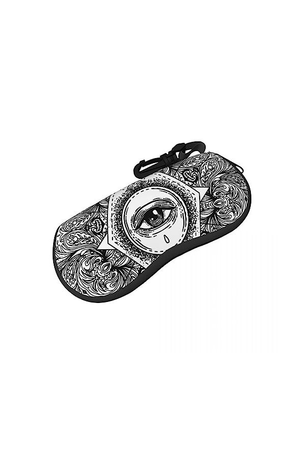 AGALUS Sac À Lunettes Étui De Protection All Seeing Eye Femmes Hommes Lunettes De Soleil Étui Boîte Lecture Lunettes Boîte Ac