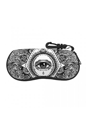 AGALUS Sac À Lunettes Étui De Protection All Seeing Eye Femmes Hommes Lunettes De Soleil Étui Boîte Lecture Lunettes Boîte Ac