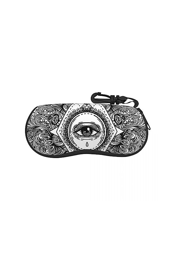 AGALUS Sac À Lunettes Étui De Protection All Seeing Eye Femmes Hommes Lunettes De Soleil Étui Boîte Lecture Lunettes Boîte Ac