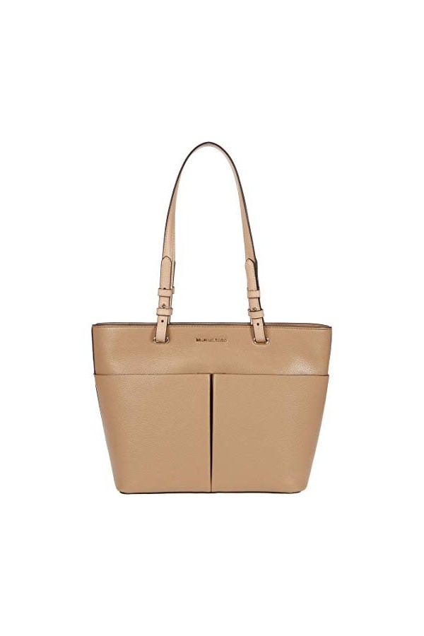 Michael Kors Bedford Medium Top Zip Pocket Tote Camel One Size