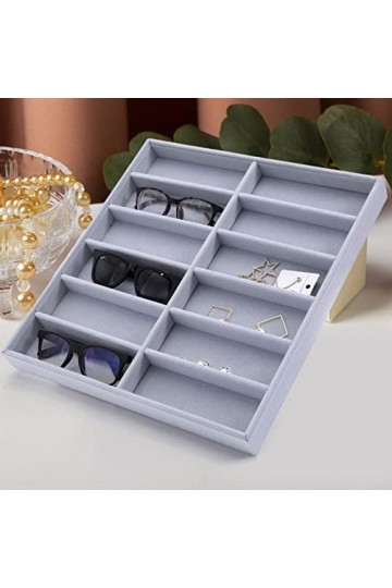 Fonowx Lunettes de soleil support organisateur lunettes boîte de rangement, lunettes présentoir, lunettes étui de rangement p