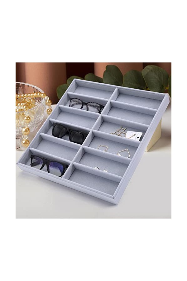 Fonowx Lunettes de soleil support organisateur lunettes boîte de rangement, lunettes présentoir, lunettes étui de rangement p