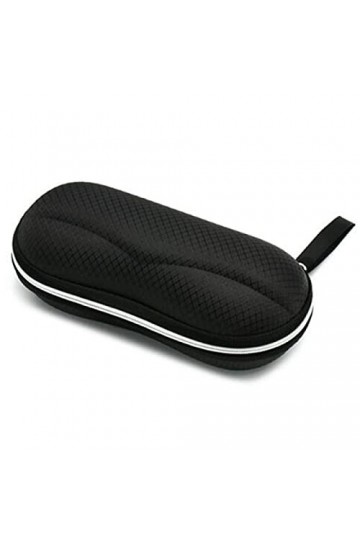 BECCYYLY Étui à Lunettes Boîte à Lunettes Sac à Lunettes Étui à Miroir Plat Noir Microfibre Simple