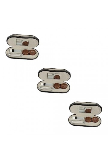 Zerodeko 2 Ensembles Étui à Lunettes à Double Usage Lunettes De Voyage Deux En Uncontact Étui Avec Pincettes Kit De Voyage Ét