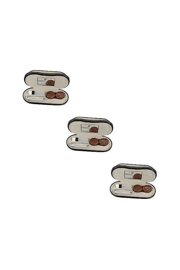 Zerodeko 2 Ensembles Étui à Lunettes à Double Usage Lunettes De Voyage Deux En Uncontact Étui Avec Pincettes Kit De Voyage Ét