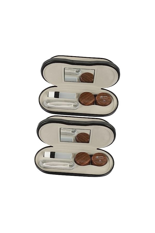 Zerodeko 2 Ensembles Étui à Lunettes à Double Usage Lunettes De Voyage Deux En Uncontact Étui Avec Pincettes Kit De Voyage Ét