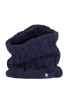 HEAT HOLDERS - Femme Chaud Tricot Cache Cou Snood avec Polaire pour Hiver Taille unique, Gris clair 