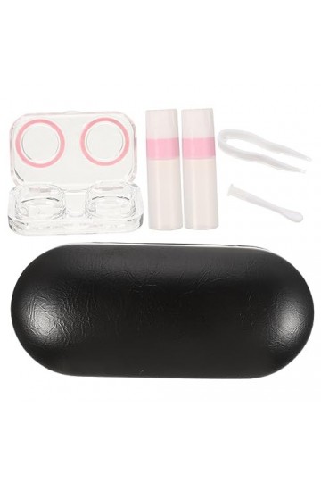 COOLHIYA 1 Jeu Étui à Lunettes Double Couche Conteneur De Lunettes Stockage De Lunettes Organisateur De Lunettes Portable Étu