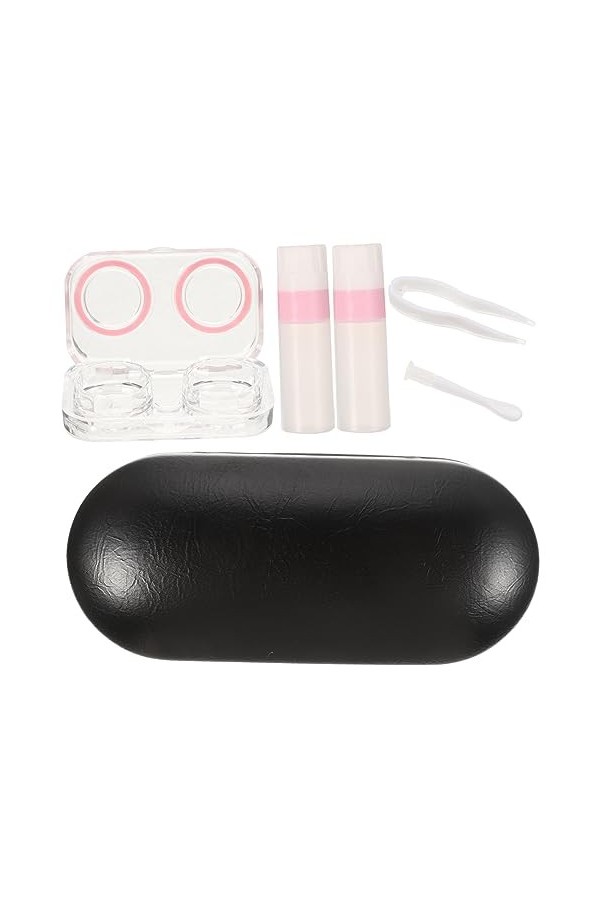 COOLHIYA 1 Jeu Étui à Lunettes Double Couche Conteneur De Lunettes Stockage De Lunettes Organisateur De Lunettes Portable Étu