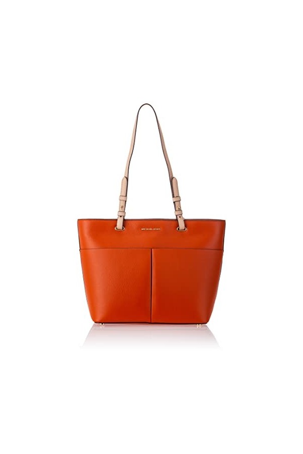 Michael Kors Bedford Medium Top Zip Pocket Tote Camel One Size