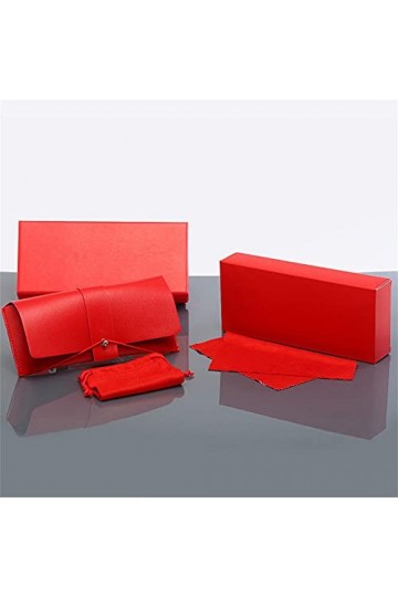 ZKYUCHUN étui à lunettes Nouveau boîtier en PU, étui à lunettes de soleil, sac de lunettes, étui à lunettes de soleil, multic