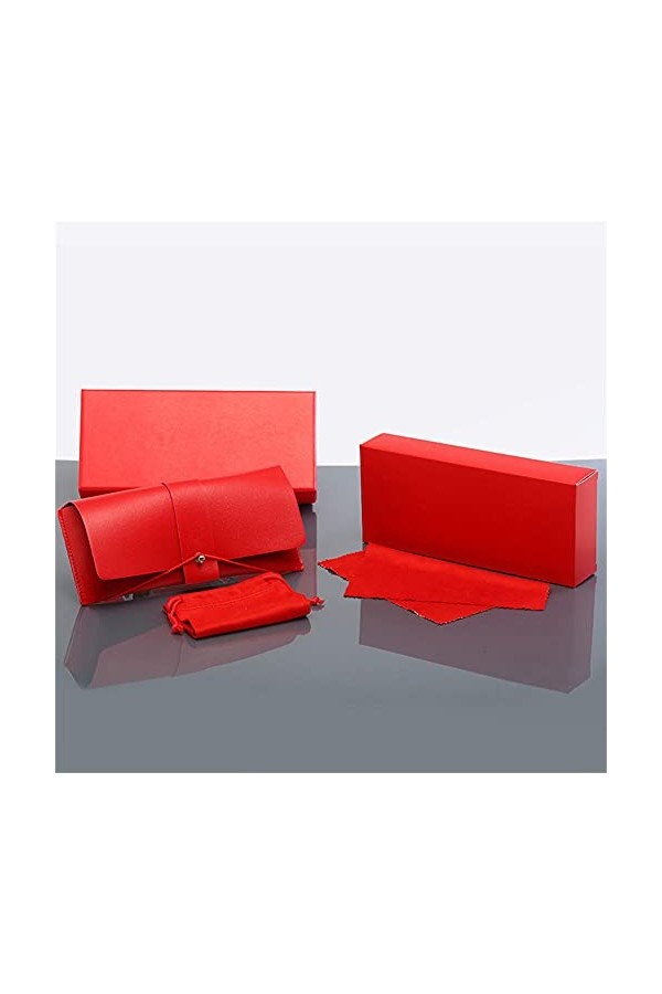 ZKYUCHUN étui à lunettes Nouveau boîtier en PU, étui à lunettes de soleil, sac de lunettes, étui à lunettes de soleil, multic