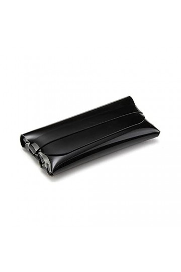 ZKYUCHUN étui à lunettes Lunettes de soleil Noir et blanc Étui souple Mode Pu Verres Étui Étui mou bracelet Lunettes de solei