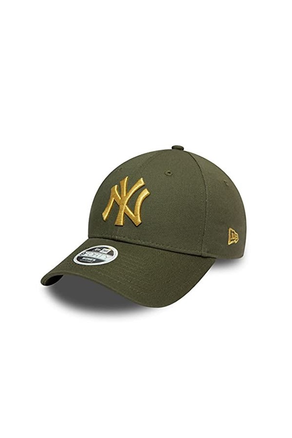 New Era New York Yankees Metallic Logo Olive 9Forty Adjustable Women Cap - One-Size