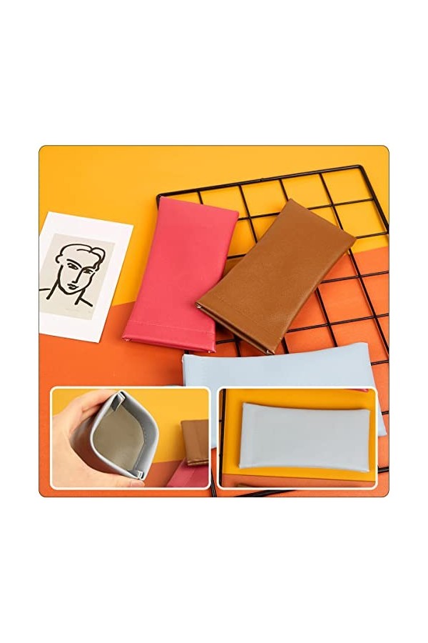 FRCOLOR 9 Pièces Sac à Lunettes En Lisant Lunettes De Mode Pour Femmes Lunettes De Soleil De Quai Pour Femmes à Lunettes Lune