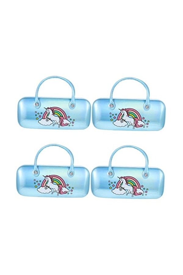 4 pièces étui à lunettes boîte de rangement for enfants porte-verres lunettes de maquillage lunettes de boîte à lunettes poch