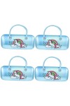 4 pièces étui à lunettes boîte de rangement for enfants porte-verres lunettes de maquillage lunettes de boîte à lunettes poch