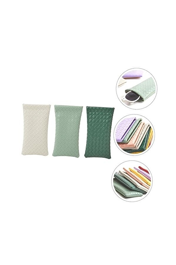 minkissy 12 Pcs Lunettes Sac Étui À Lunettes En Cuir Sport Lunettes De Soleil Lunettes Lunettes De Soleil En Cuir Lunettes De