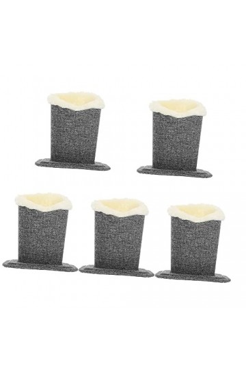 SOIMISS 5 Pièces Tissu Porte-Lunettes Présentoir En Verre Récipients En Verre Support En Verre Étui À Lunettes Doublé En Pelu