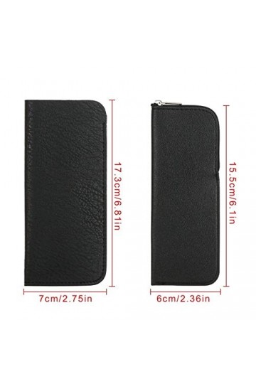 INGVY Étui à lunettes 1 pièce en cuir souple étui à lunettes étanche solide pochette à lunettes de soleil simple portable ran