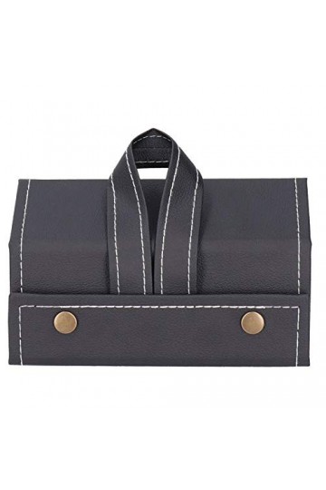 HOLPPO Boîte À Lunettes Soleil À 3 Emplacements,Couche Extérieure en PU Durable et Couche Intérieure Floquée,Organiseur Lunet