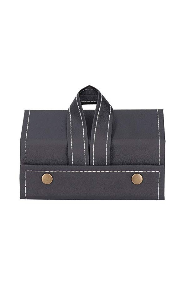HOLPPO Boîte À Lunettes Soleil À 3 Emplacements,Couche Extérieure en PU Durable et Couche Intérieure Floquée,Organiseur Lunet