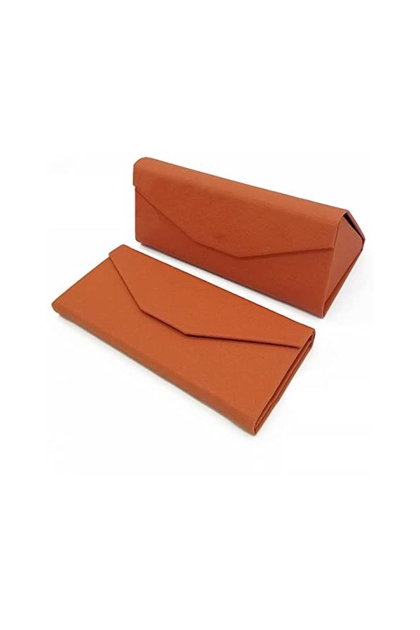 ZZZYW Verres Boîtier Triangle Pliable Lunettes Dur du Sunglasses Boîte de Rangement Verres Accessoires Color : 2, Taille : 1