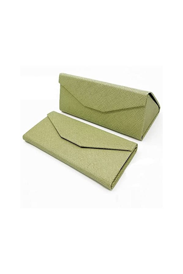 ZZZYW Verres Boîtier Triangle Pliable Lunettes Dur du Sunglasses Boîte de Rangement Verres Accessoires Color : 2, Taille : 1