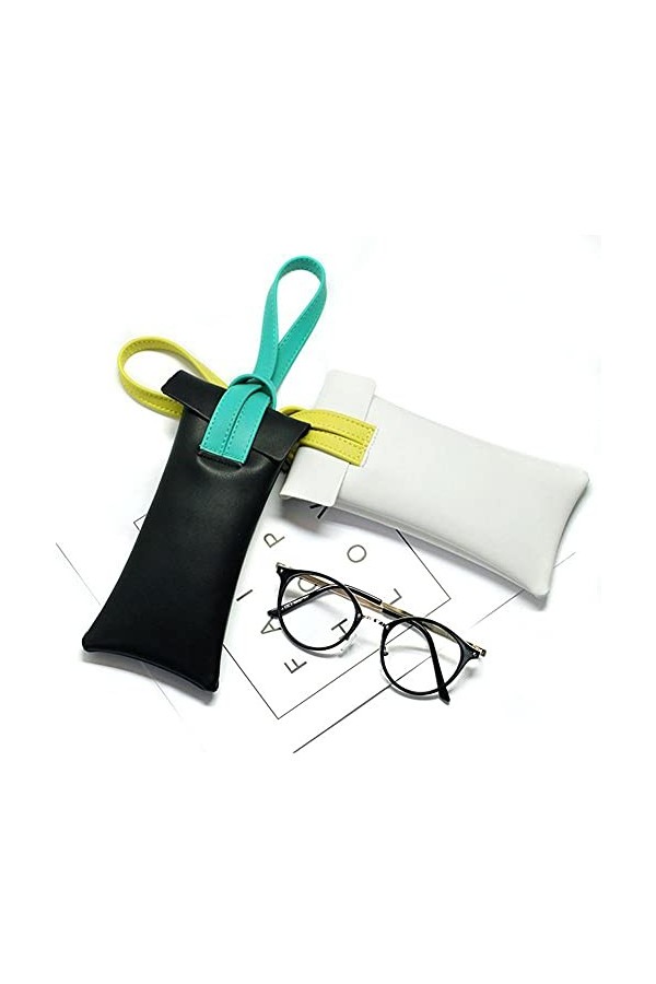 ZKYUCHUN étui à lunettes Myopia Lunettes Sac Pu Portable Sac à lunettes de soleil Microfibre Sac à lunettes de soleil Sac-le 