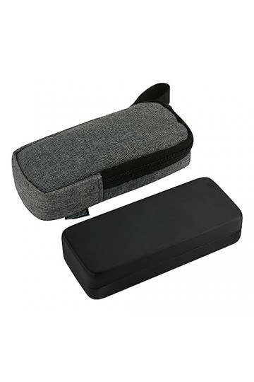 CCACHE étui à lunettes coque rigide | Porte-lunettes Pochette pour lunettes de soleil,Étui de protection en verre avec sac de