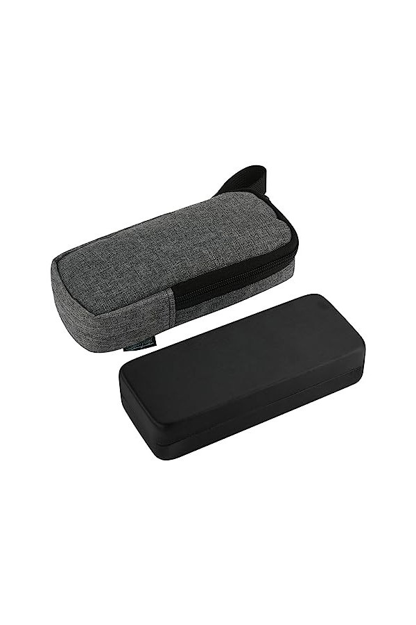 CCACHE étui à lunettes coque rigide | Porte-lunettes Pochette pour lunettes de soleil,Étui de protection en verre avec sac de