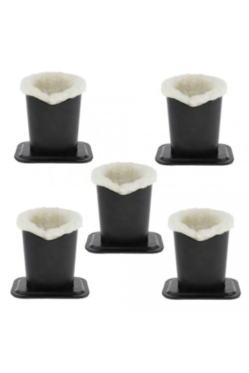 CARESHINE [Porte-lunettes] étui à lunettes doublé en peluche-porte-lunettes en cuir PU él pour bureau/maison-organisateur de 