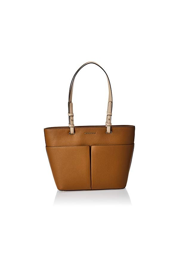 Michael Kors Bedford Medium Top Zip Pocket Tote Camel One Size