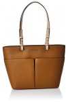 Michael Kors Bedford Medium Top Zip Pocket Tote Camel One Size