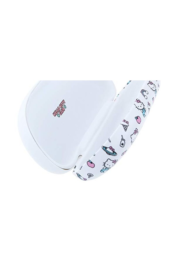 HELLO KITTY Étui à lunettes rigide avec joli motif blanc