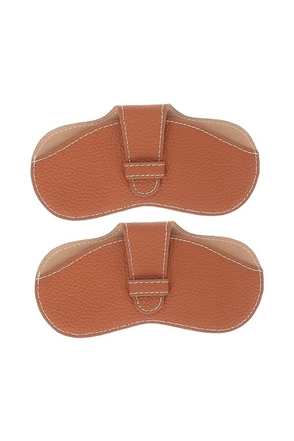 SOIMISS 2 Pièces Sac À Lunettes Voyage Étui À Lunettes De Soleil Étui À Lunettes En Cuir Manchon Titulaires Pour Femmes Poche