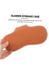 SOIMISS 2 Pièces Sac À Lunettes Voyage Étui À Lunettes De Soleil Étui À Lunettes En Cuir Manchon Titulaires Pour Femmes Poche