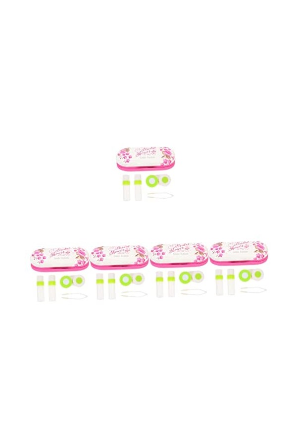 Healeved 2 Ensembles Étui à Lunettes Double Couche Pinces à Lentilles Étui Porte-lunettes Boîtier En Verre Double Face Soluti