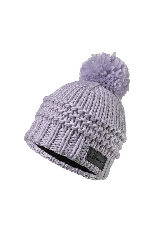 Atomic Alps Pom Beanie W Chapeau pour Temps Froid, Lavande, Taille Unique Femme
