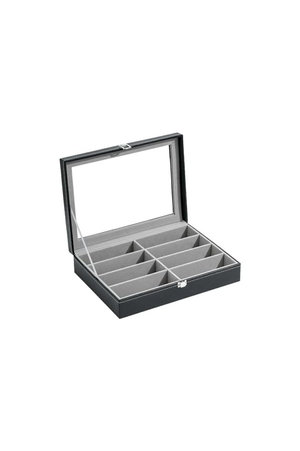 yuwqqoajv Présentoir de lunettes et boîte de rangement bord rond et sans bavure boîte de rangement daffichage de lunettes de