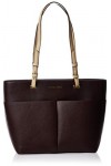 Michael Kors Bedford Medium Top Zip Pocket Tote Camel One Size