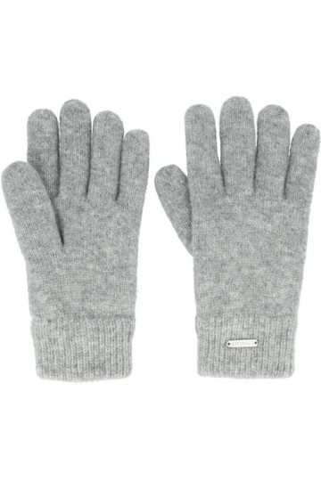 Eisglut Undinel Gants en Polaire Temps Froid, Argenté chiné, S/M Umfang 17,5-19cm / 6,5-7,0 inch Femme