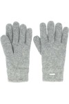 Eisglut Undinel Gants en Polaire Temps Froid, Argenté chiné, S/M Umfang 17,5-19cm / 6,5-7,0 inch Femme