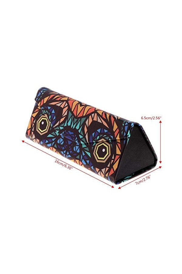 SENFEISM Lunettes Boîte De Rangement Organisateur Triangle Pliable Étui À Lunettes Dessin Animé Animal Lunettes Lunettes De S